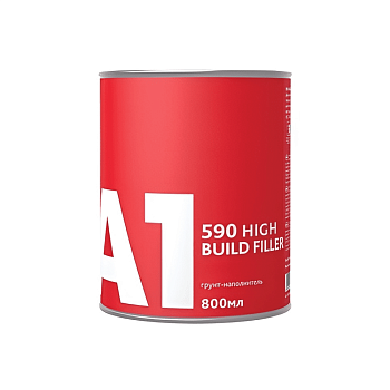 Грунт наполнитель А1 590 HB FILLER GREY (800мл+200мл серый) толстослойный, с отвердителем